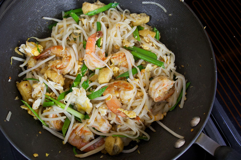 Pad Thai Noodles with Prawns